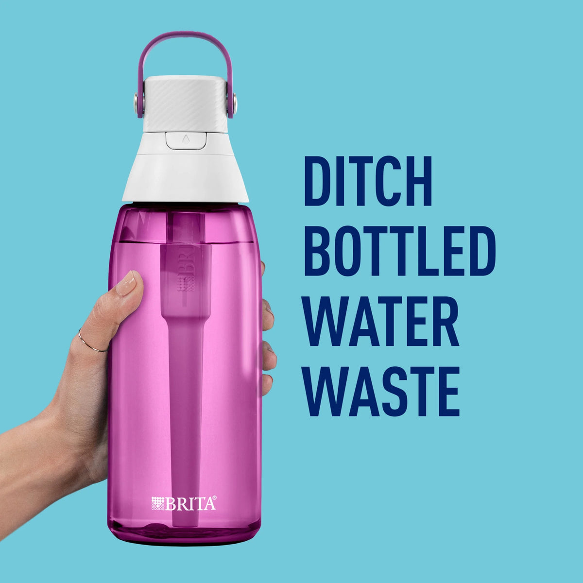 Brita Premium Leak Proof Filtered Water Bottle, Orchid, 36 oz L2749