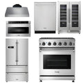 30 Gas Range, Range Hood, Microwave, Refrigerator, Dishwasher, Wine Cooler V618
