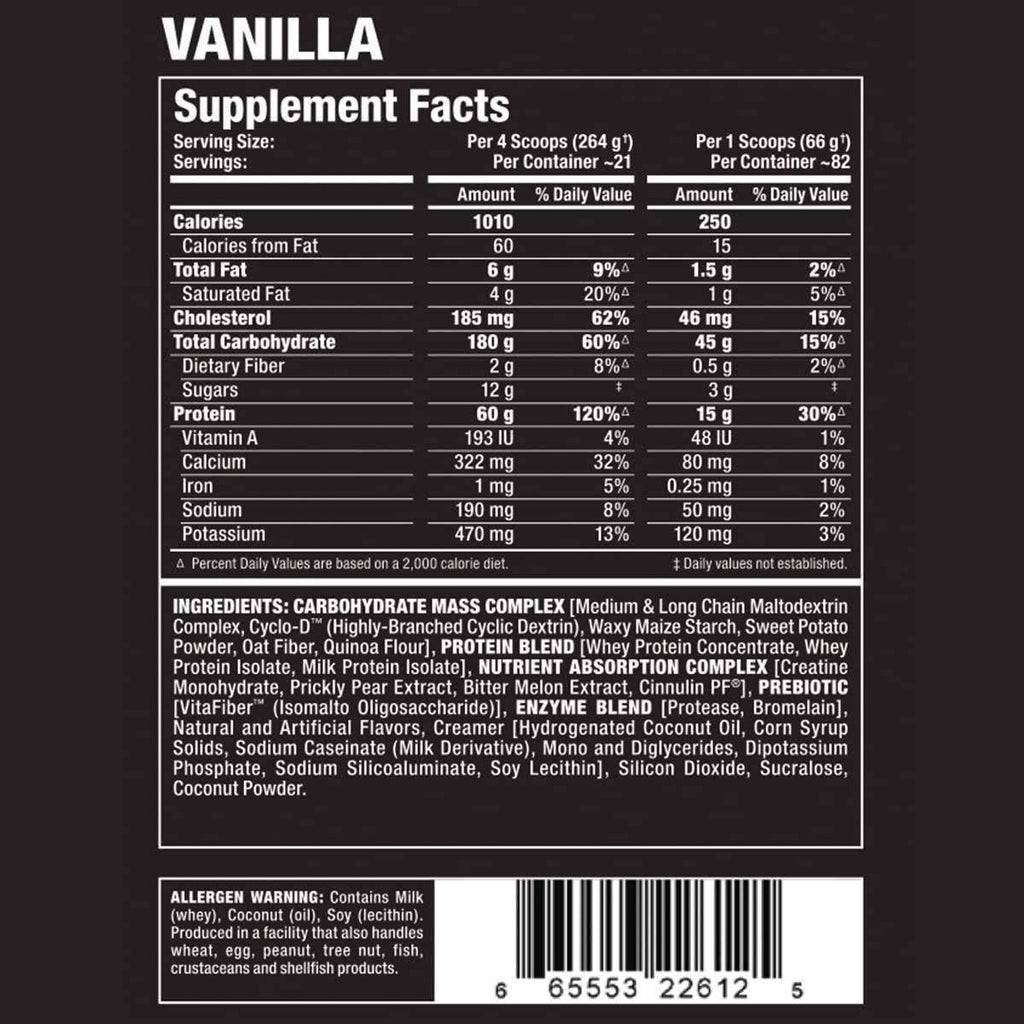 Vanilla 12 lb Mass Gainer P58039
