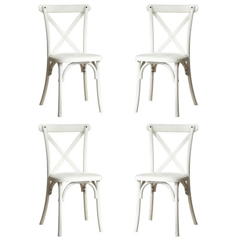 4-Pack Resin X-Back Chair Q55838