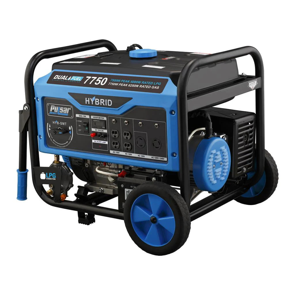 7750-Watt Dual Fuel Portable Generator with Electric Start Q2479