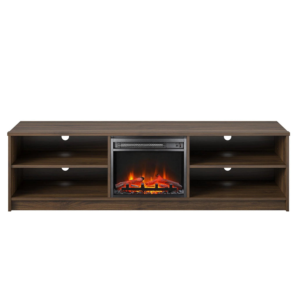 Ivory Oak Electric Fireplace TV Stand I8557
