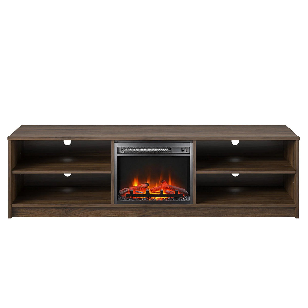 Ivory Oak Electric Fireplace TV Stand I8557