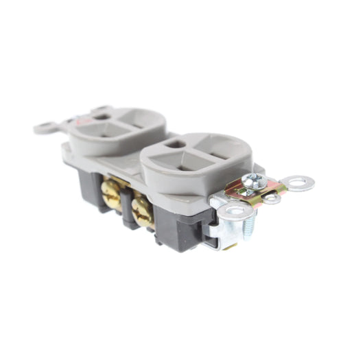 15A 120V Gray Isolated Ground Duplex Receptacle T9808