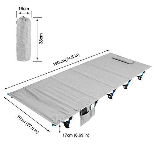 Ultralight Portable Folding Camp Bed Travel Cot A3754