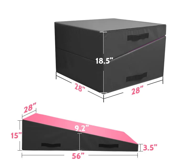 Pink Purple Incline Tumbling Mat A456