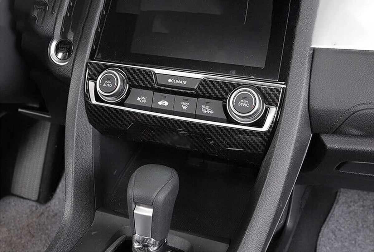 Interior Center Console Dashboard Panel Headlight Switch Steering Wheel AC Vent Cover Trim Combo Kit E5454