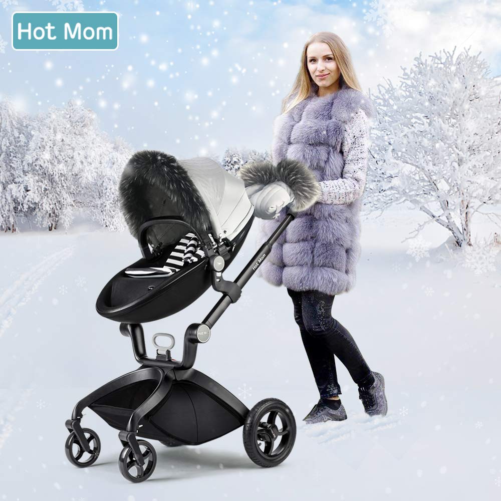 Black Adjustable Seat Height Baby Stroller T398