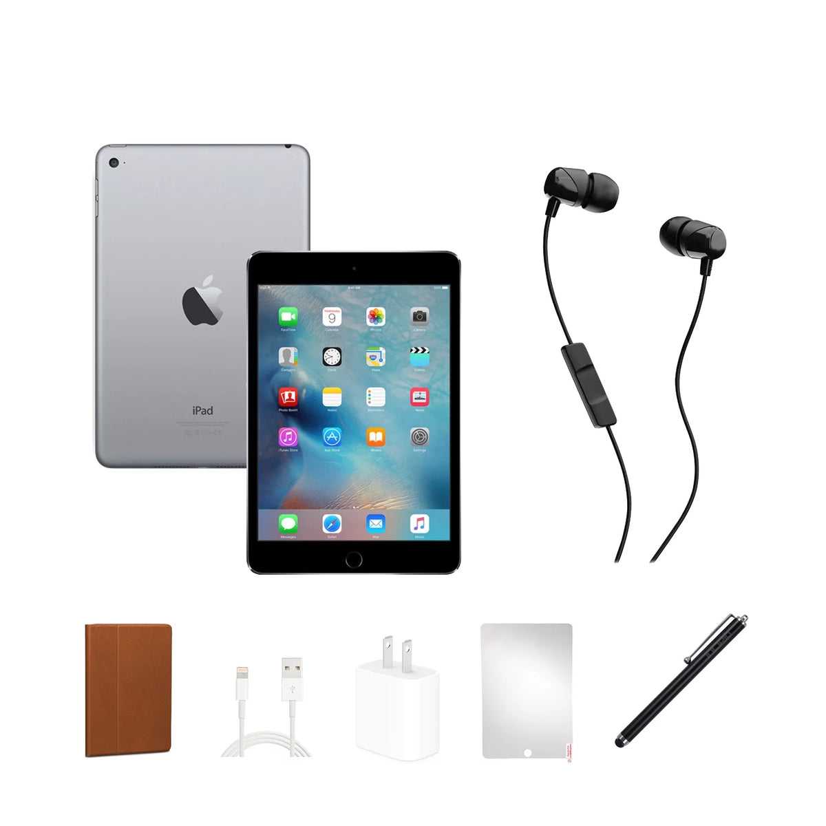 Restored Apple iPad Mini 2 16GB Black Bundle L7511