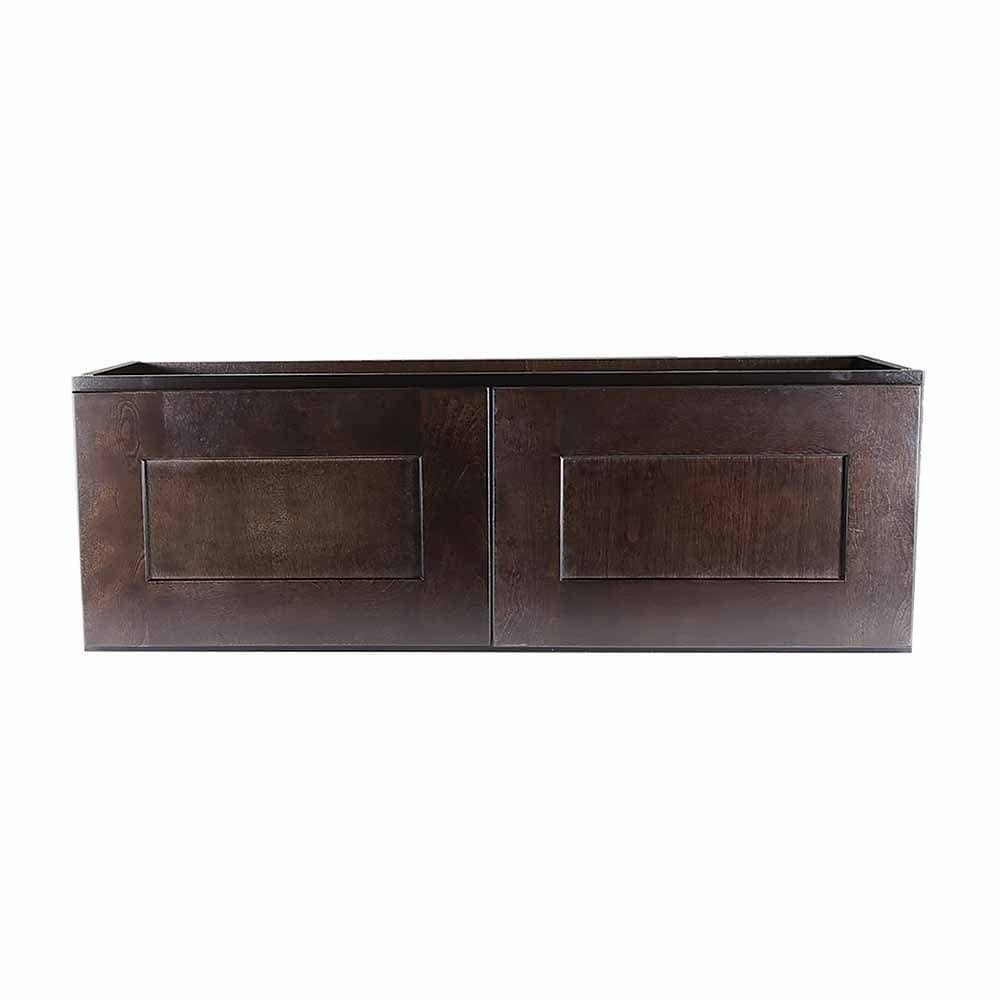 Espresso Double Door Kitchen Cabinet J99354