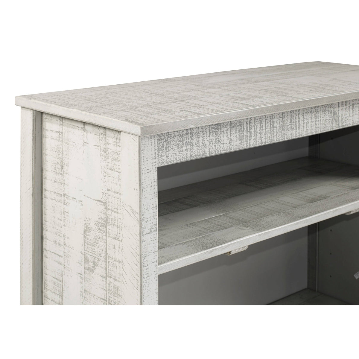 Grey Wood 3-Shelf Bookcase R759