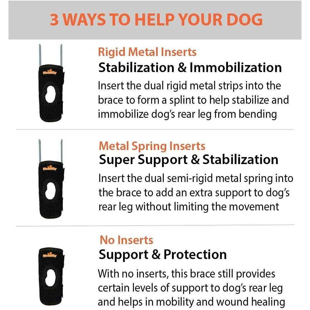 Short Rear Leg Support Small Dog Splint Braces H422