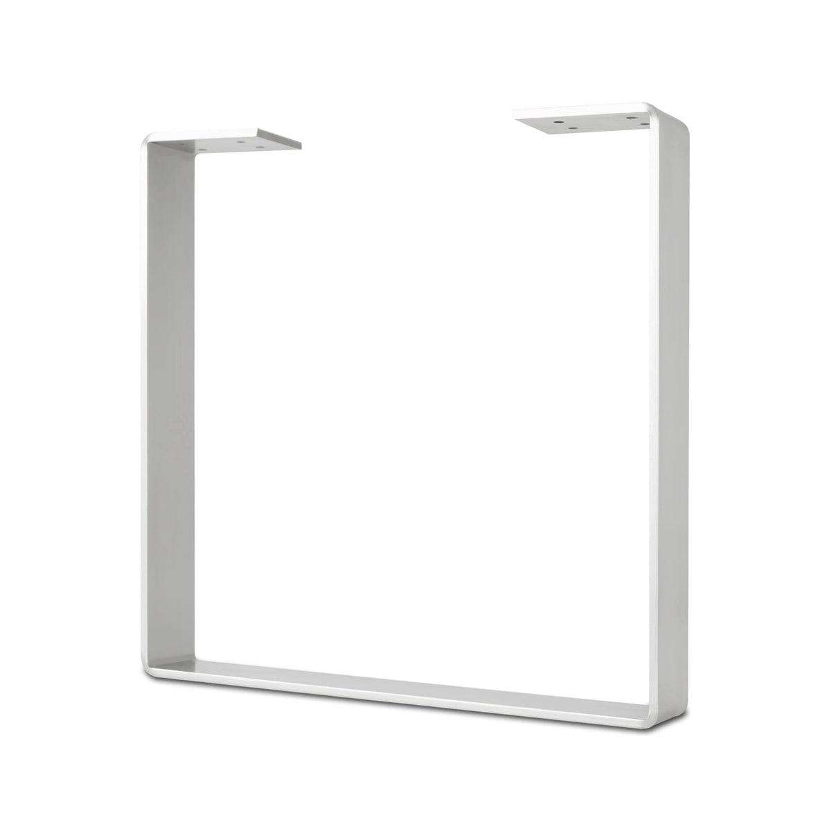 White U-Shape Flat Bar Table Leg & Bench Base B263511