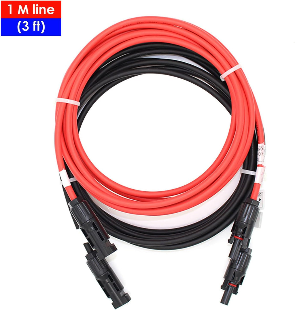 12 AWG Solar Extension Cable 3 Feet 2 PC H270055
