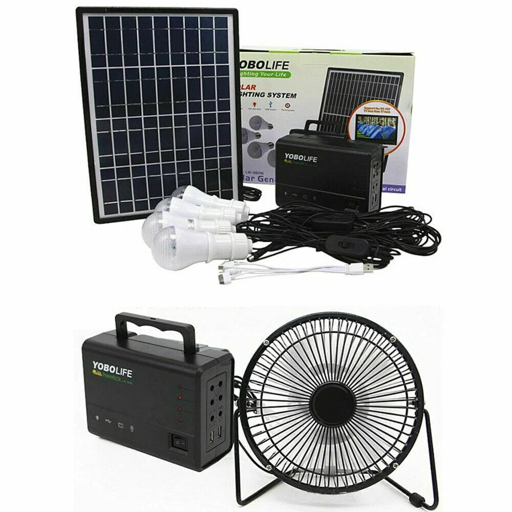 Portable Solar Panel Power Generator Kit I91874