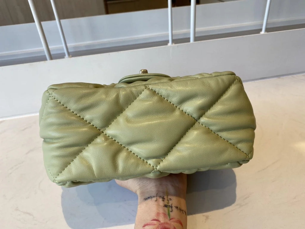 Green Small Flap Bag H4073