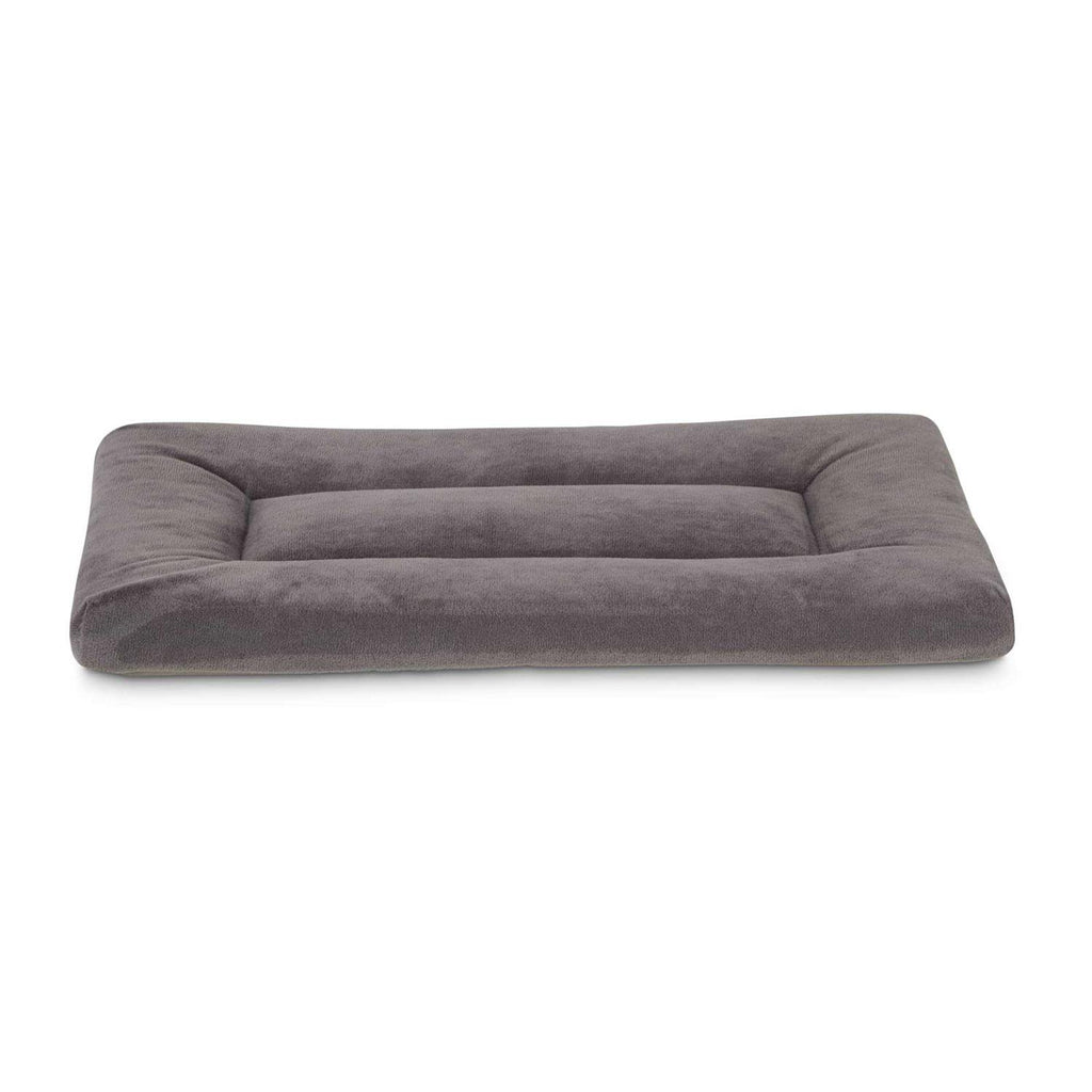Dark Grey Velvet Dog Crate Mat and Pet Bed E988548