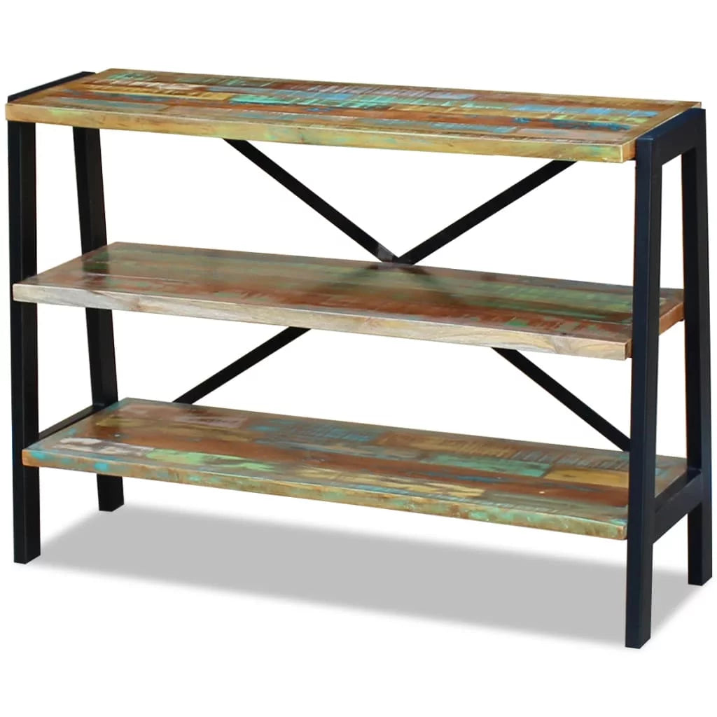 Sideboard 3 Shelves Solid Reclaimed Wood L449