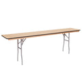 8' x 18" Russian Birch Wood Folding Table I525148