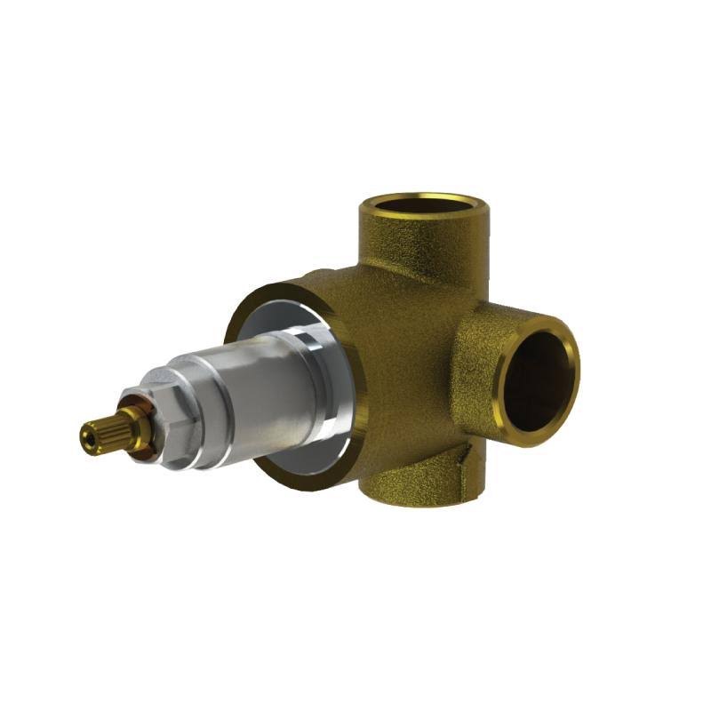 3-Way Diverter Rough Brass O438106