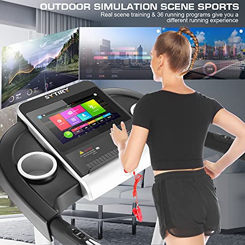 Smart Folding Treadmill Machine with TV Screen and WiFi N8482
