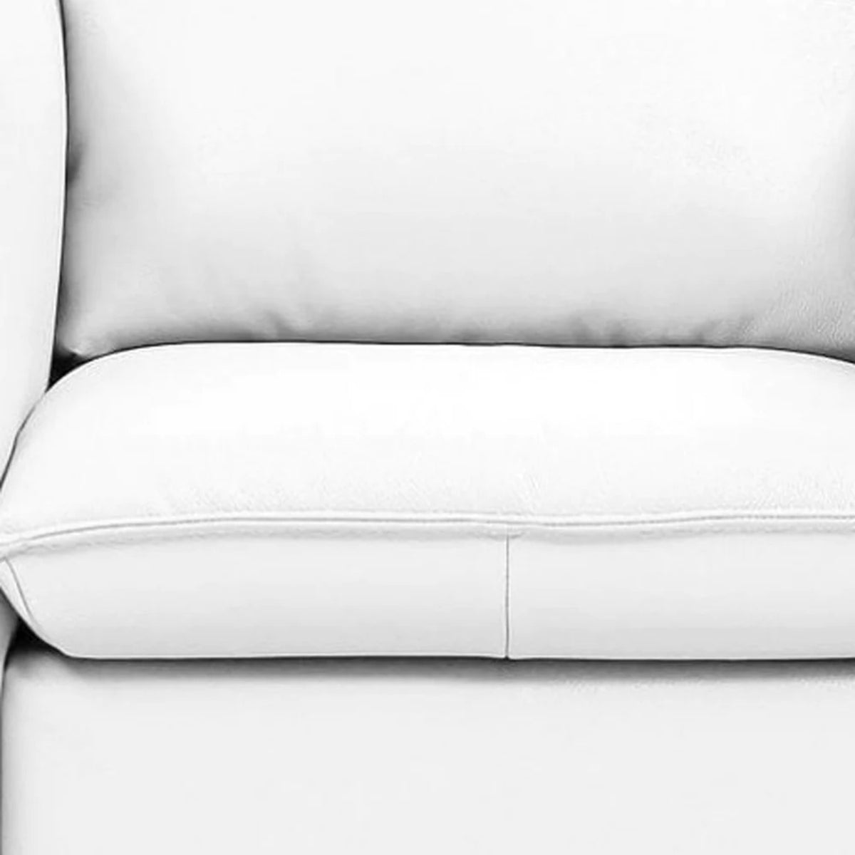 White Genuine Leather Swivel Accent Chair B168