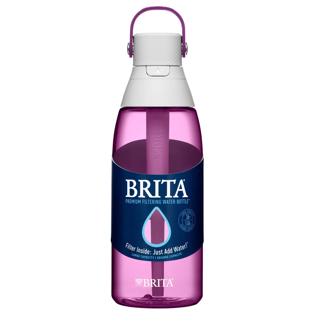 Brita Premium Leak Proof Filtered Water Bottle, Orchid, 36 oz L2749