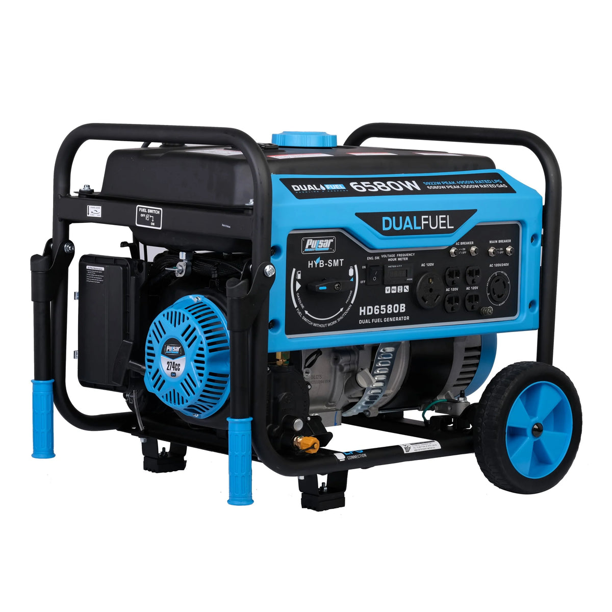 6580-Watt Dual Fuel Portable Generator T627394