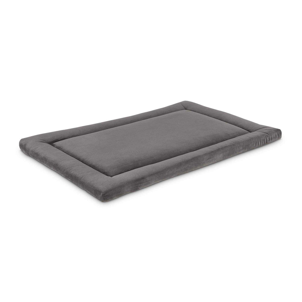 Dark Grey Velvet Dog Crate Mat and Pet Bed E988548