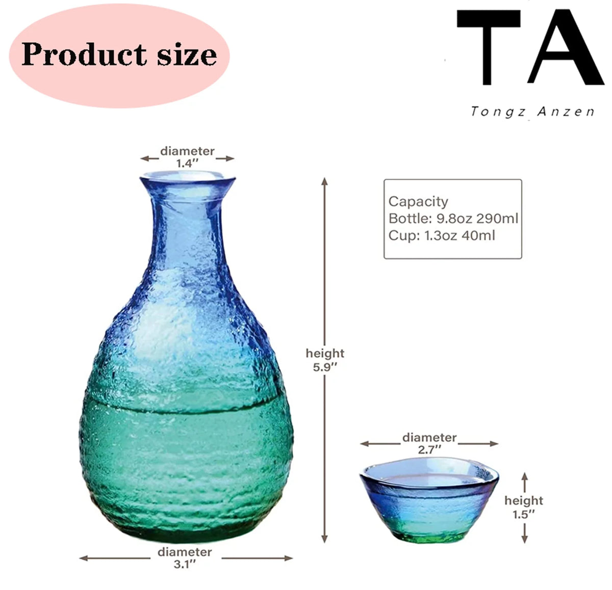 Sake Set Glasses M205