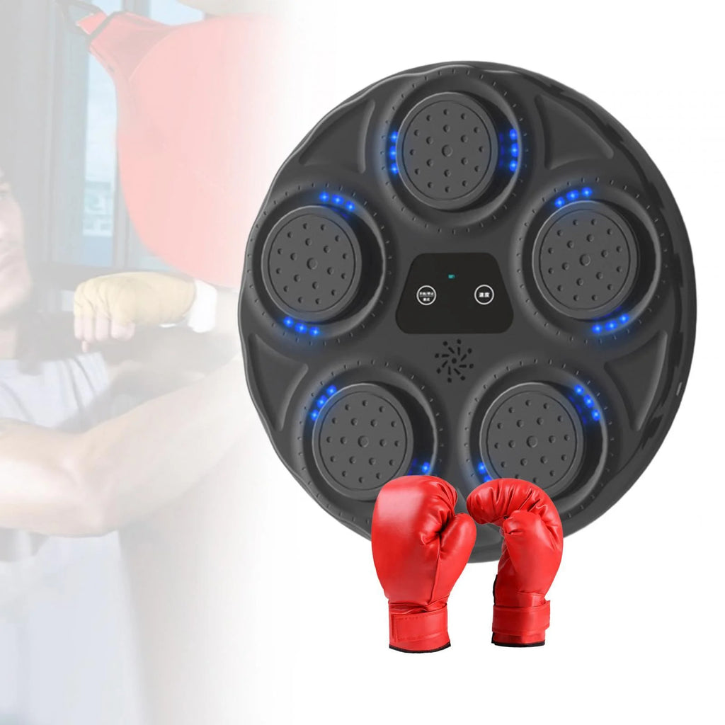 Electronic Boxing Machine Adjustable Punching Pad with Gloves F6707