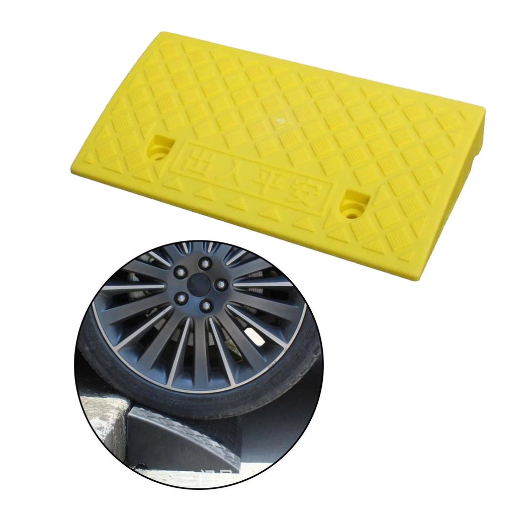 Portable Skidproof Wheelchair Ramp 7cm Yellow M18640