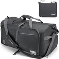 Gray 85L Foldable Waterproof Travel Duffle Bag with Shoe Compartment N236602