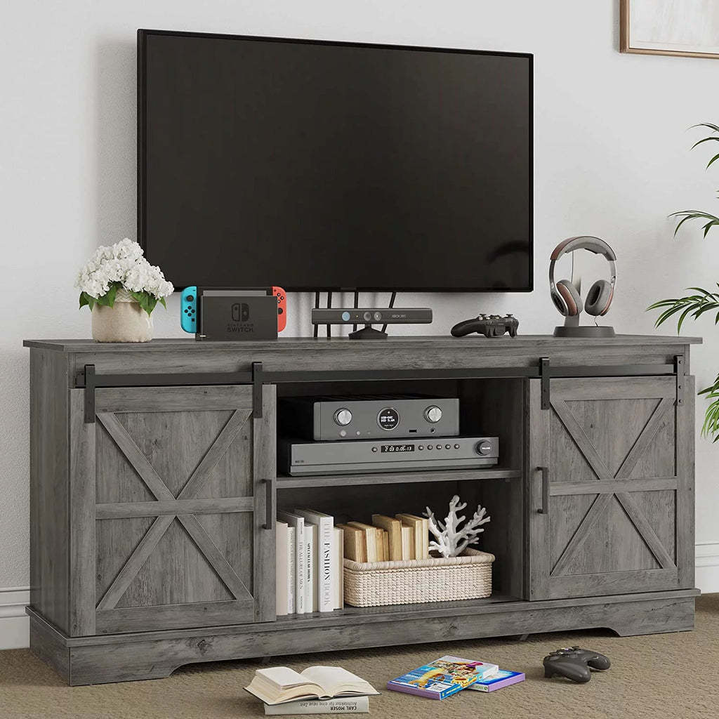 Rustic Wood TV Stand for 65 Inch TV Z13473