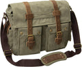 Vintage Canvas Leather Camera Messenger Bag M5146
