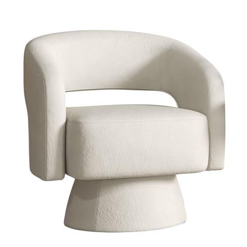 Beige Velvet Swivel Barrel Chair Set of 2 G350896