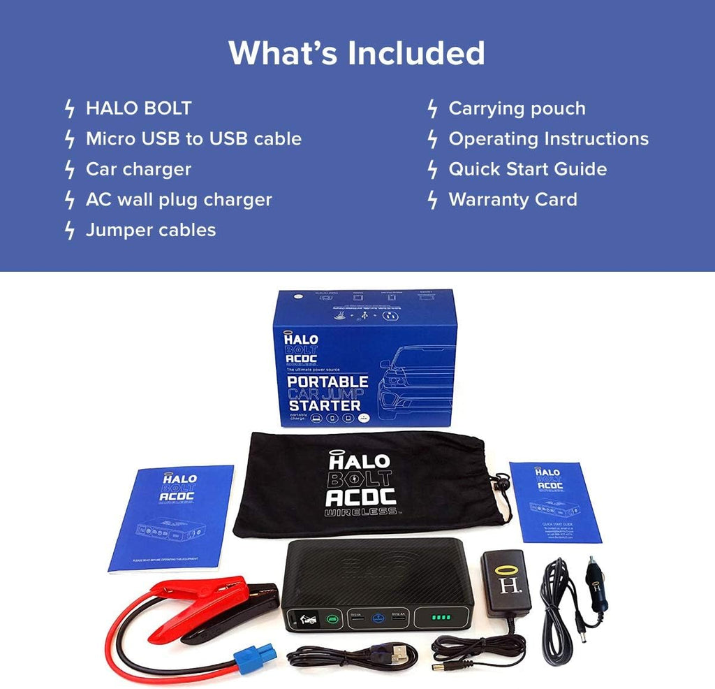44400 mWh Portable Laptop Power Bank with AC Outlet and Car Charger W19167