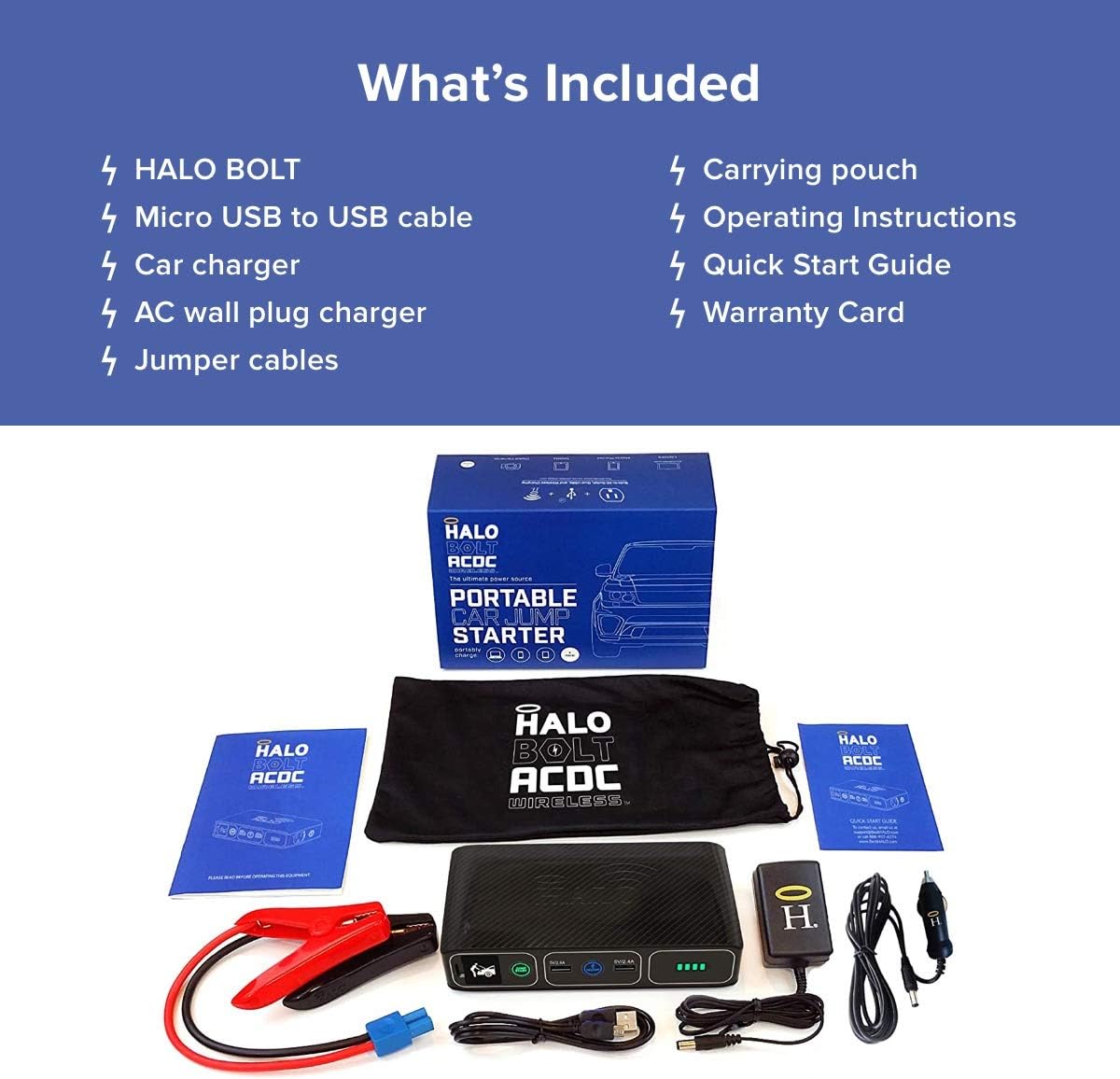 44400 mWh Portable Laptop Power Bank with AC Outlet and Car Charger W19167