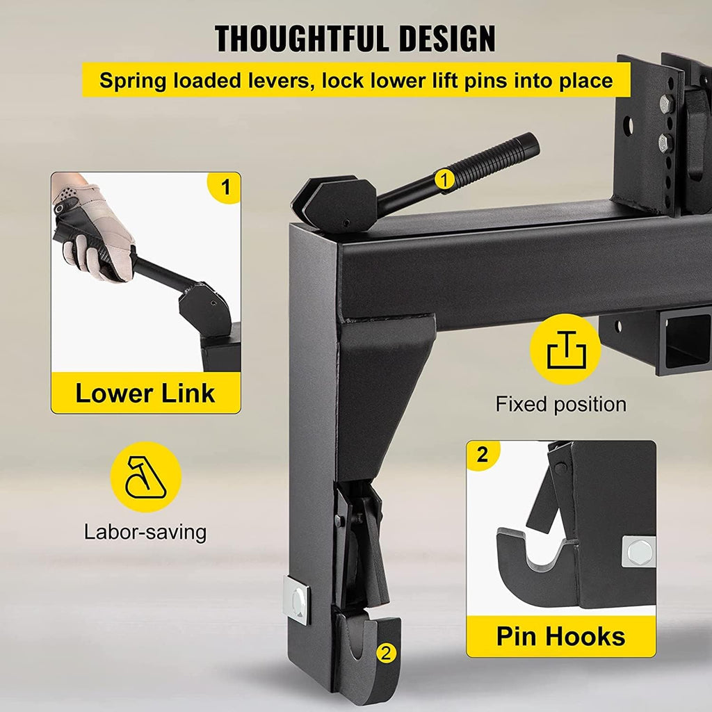 Black 3-Point Quick Hitch V7964