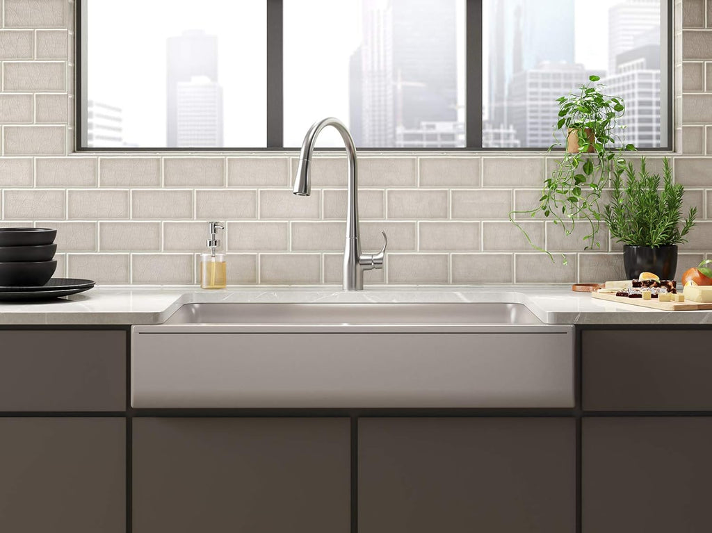 Matte Taupe Kitchen Sink L658
