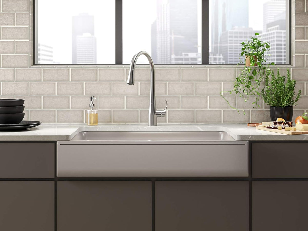 Matte Taupe Kitchen Sink L658