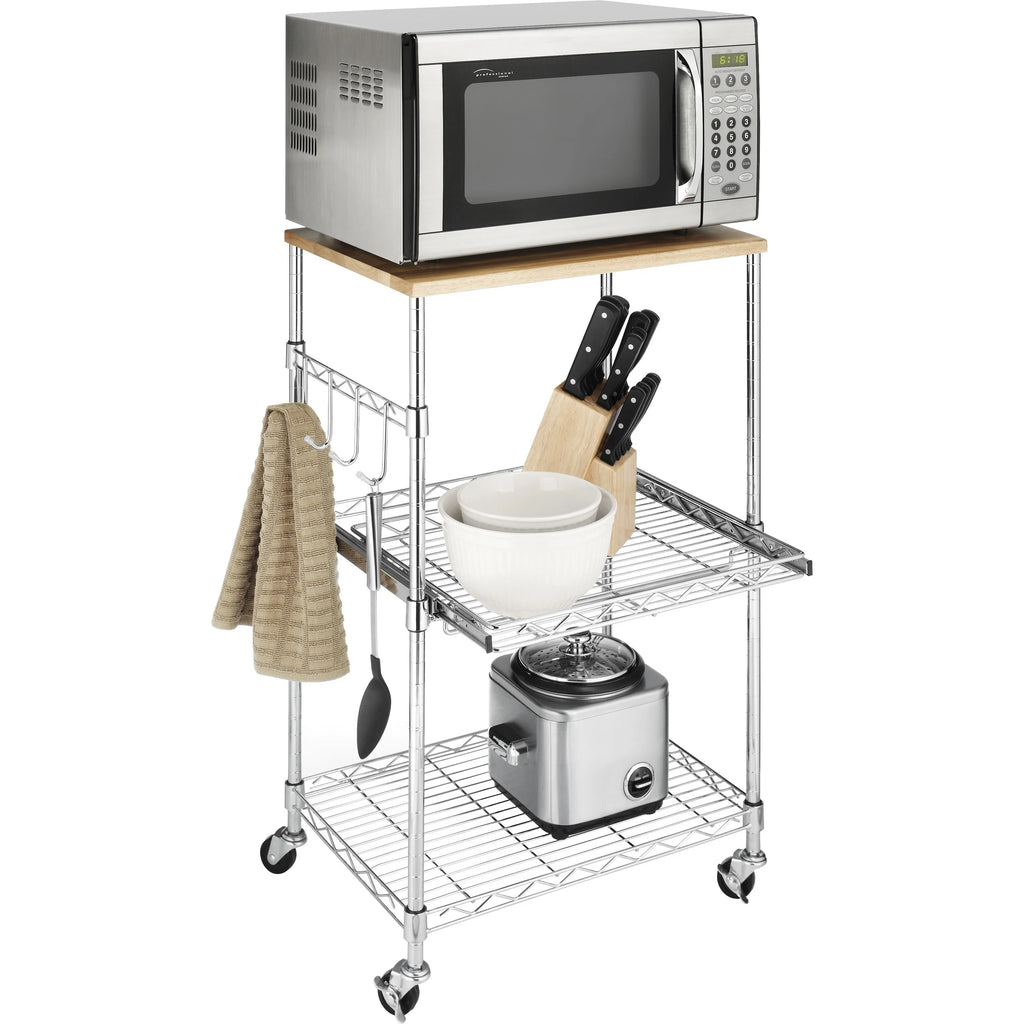 Chrome Kitchen Microwave Cart B58200