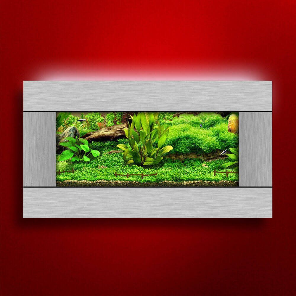 Brushed Silver Wall Mounted Aquarium M506955