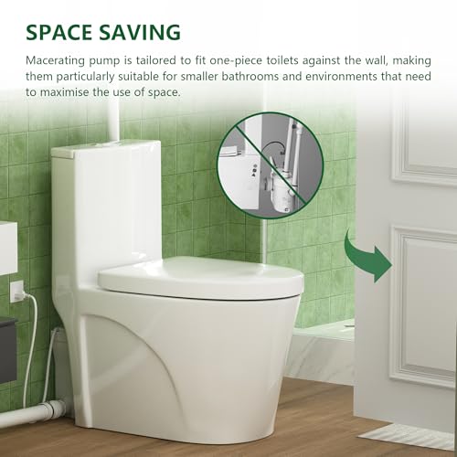 600W Macerating Toilet System with One Piece Toilet Bowl P714324