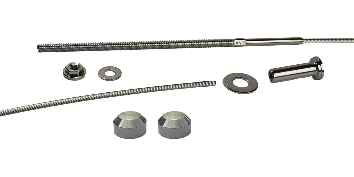 Stainless Steel Cable Railing Installation Kit for 4x4 and 6x6 Posts J590181