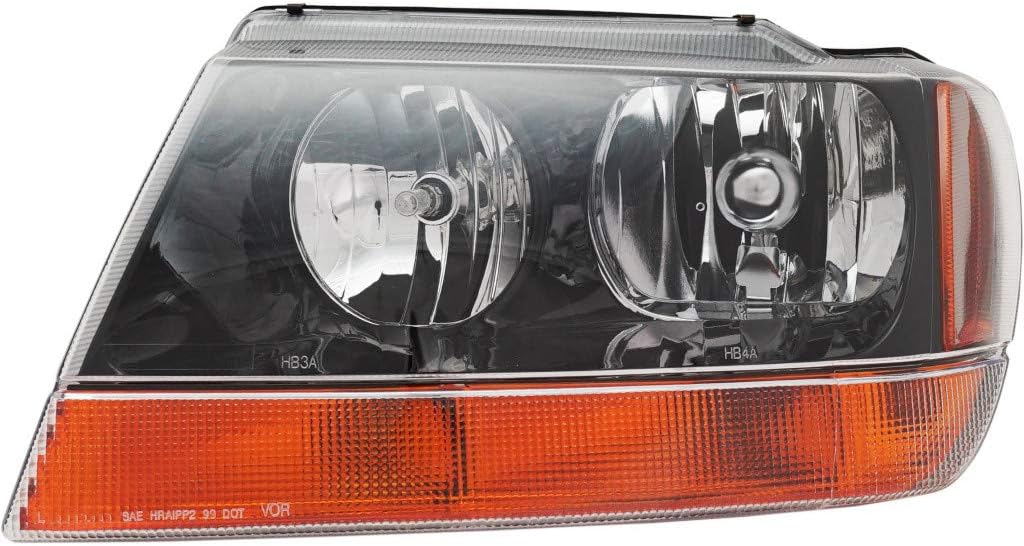 Jeep Grand Cherokee Headlight Assembly 1999-2004 Pair Driver and Passenger Side V77467