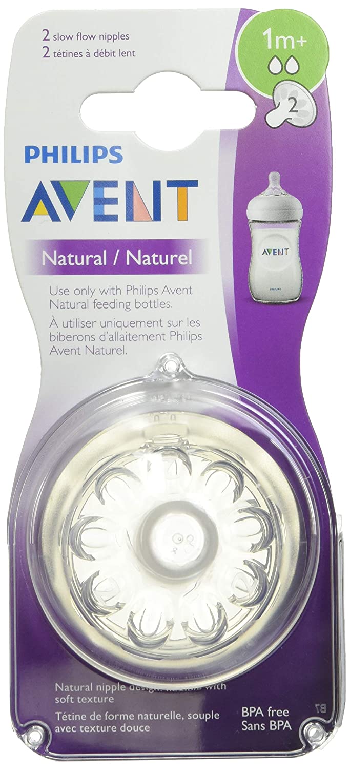 Slow Flow Baby Bottle Nipple 2pk F600029