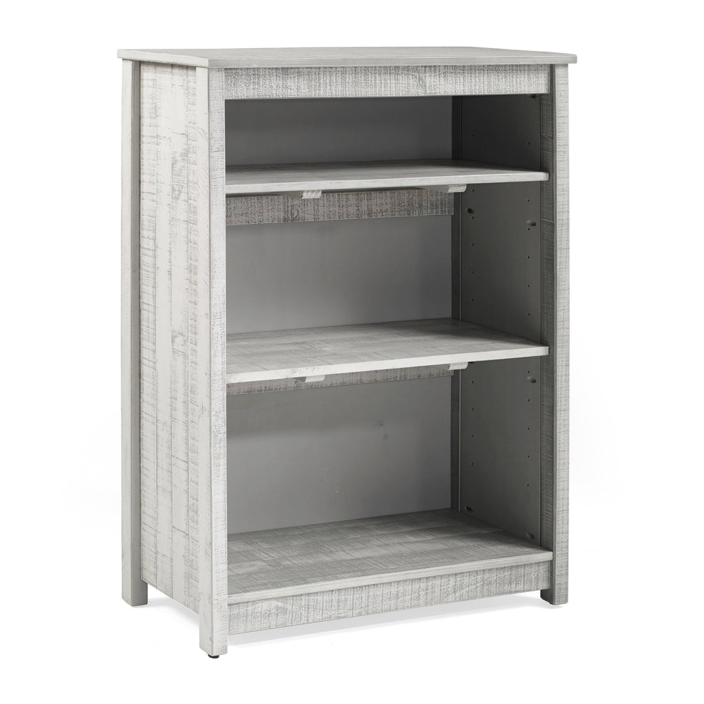 Grey Wood 3-Shelf Bookcase R759