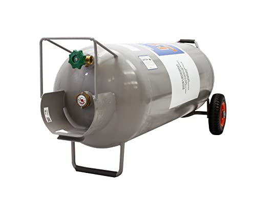 Gray 100 LB Horizontal & Vertical Propane Cylinder B1948