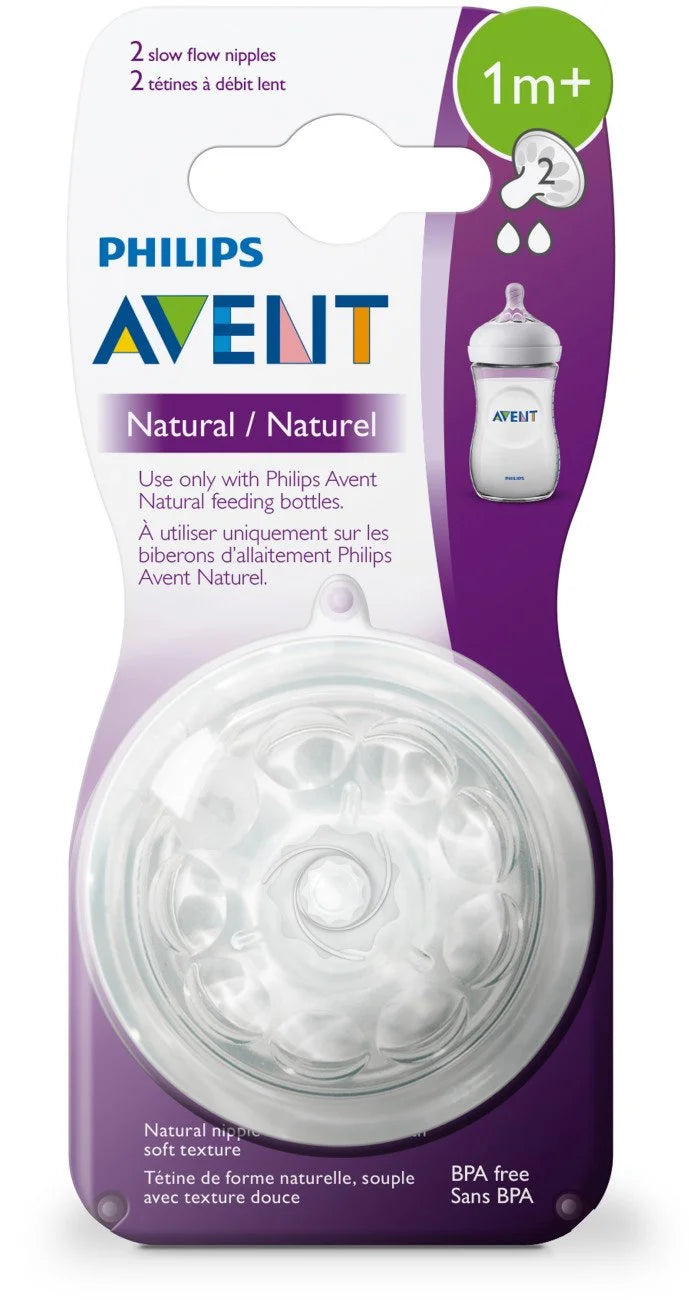 Slow Flow Baby Bottle Nipple 2pk F600029